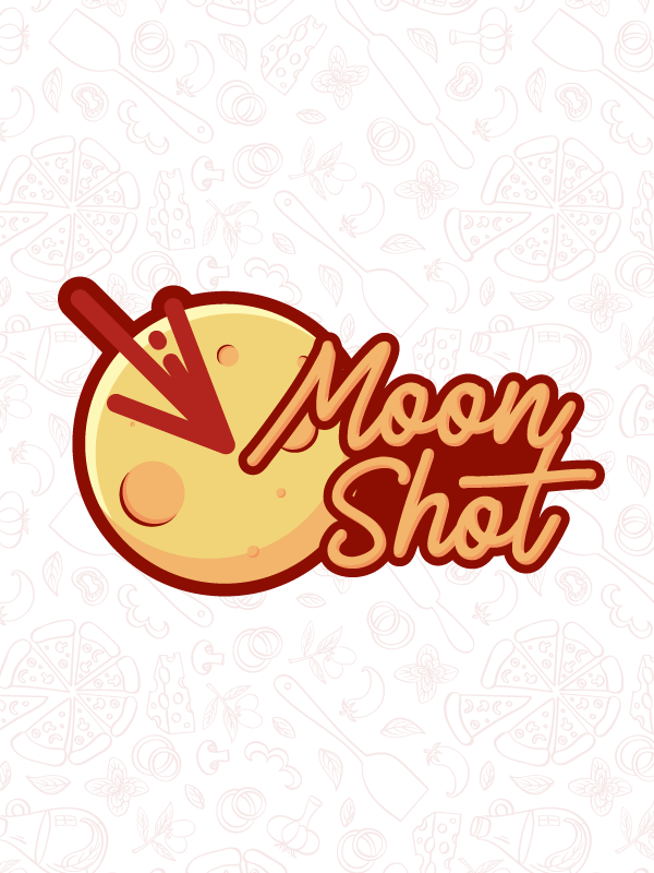 MoonShot Pizzeria — branding and packaging