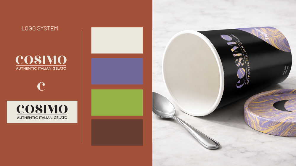 Cosimo Gelato — brand system overview