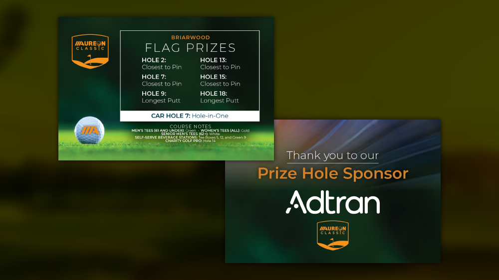 Aureon Classic golf tournament event signage