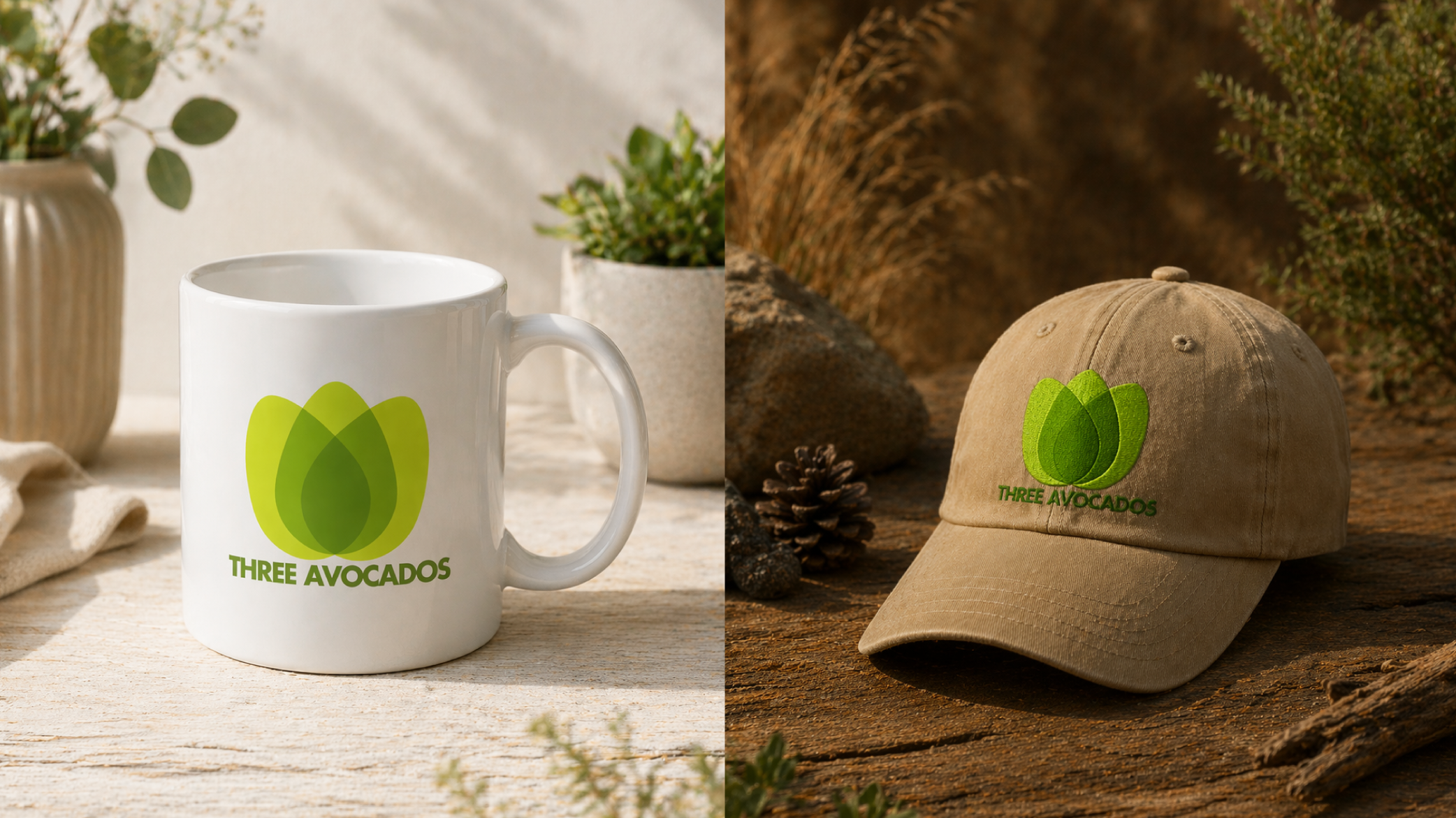 Three Avocados — Brand Identity