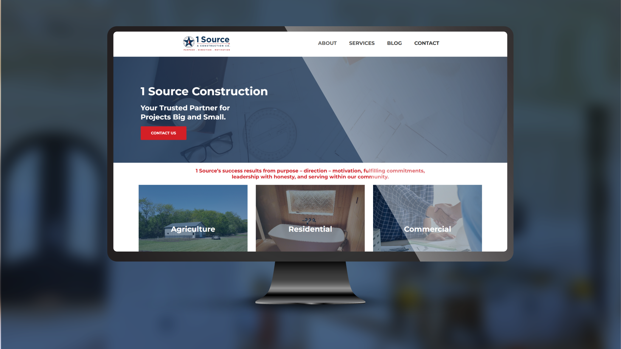 One Source Construction — Website