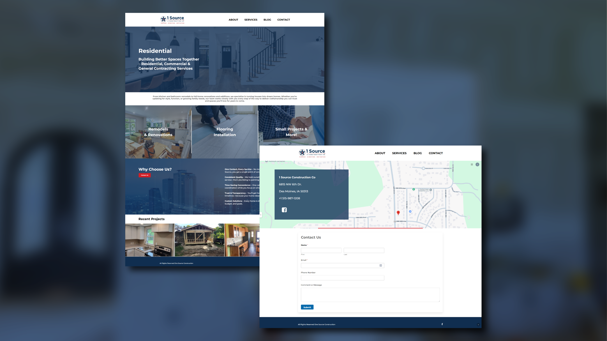 One Source Construction — Website Detail